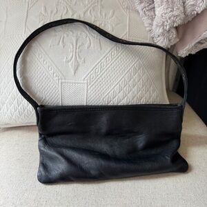 Black leather small purse
